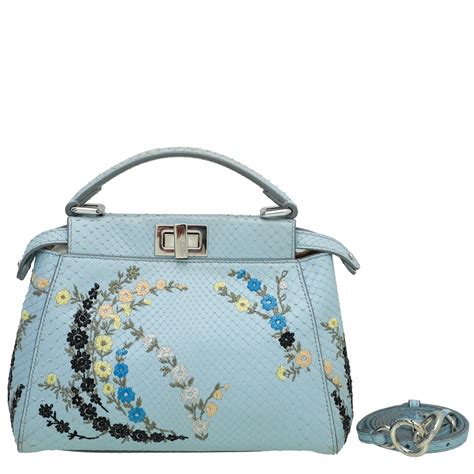 fendi peekaboo blue python|Fendi peekaboo x lite.